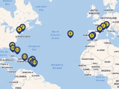Mapa plavby
